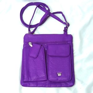 Purse King Purple Crossbody Bag